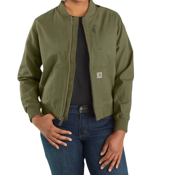 Carhartt Jackets & Blazers - Carhartt Rugged Flex Jacket Womens Large Green Bomber Jacket Utility